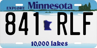 MN license plate 841RLF