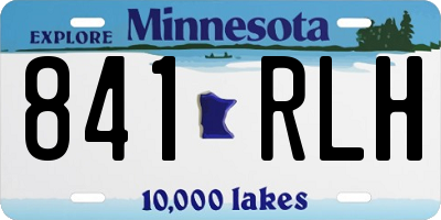 MN license plate 841RLH