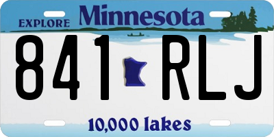 MN license plate 841RLJ