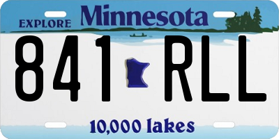 MN license plate 841RLL