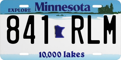 MN license plate 841RLM