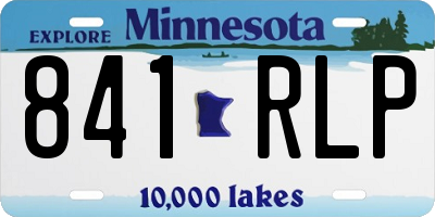 MN license plate 841RLP