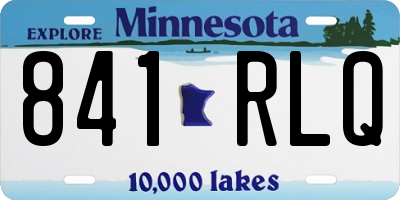 MN license plate 841RLQ