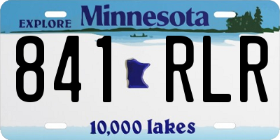 MN license plate 841RLR