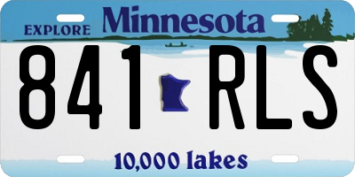 MN license plate 841RLS