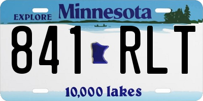 MN license plate 841RLT