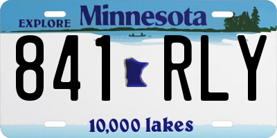 MN license plate 841RLY