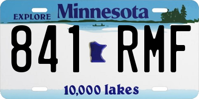 MN license plate 841RMF