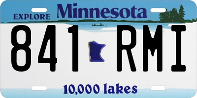 MN license plate 841RMI
