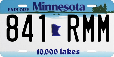 MN license plate 841RMM
