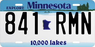 MN license plate 841RMN