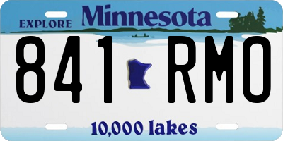 MN license plate 841RMO