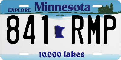 MN license plate 841RMP