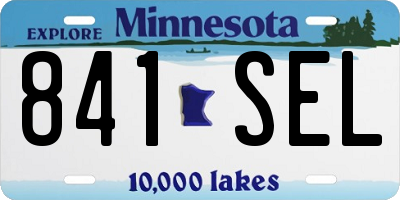 MN license plate 841SEL