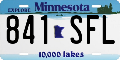 MN license plate 841SFL