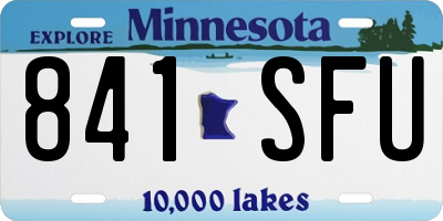 MN license plate 841SFU