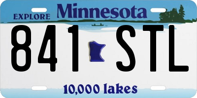 MN license plate 841STL