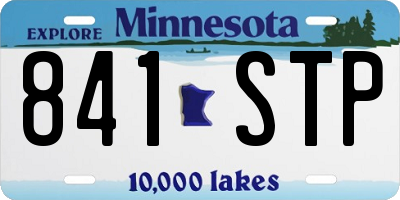 MN license plate 841STP