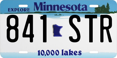 MN license plate 841STR