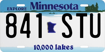 MN license plate 841STU