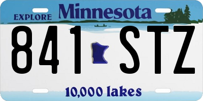 MN license plate 841STZ
