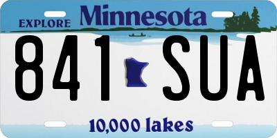 MN license plate 841SUA