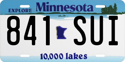 MN license plate 841SUI