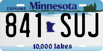 MN license plate 841SUJ