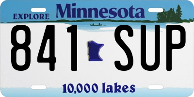 MN license plate 841SUP