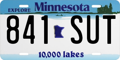 MN license plate 841SUT