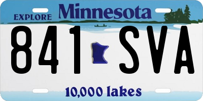 MN license plate 841SVA