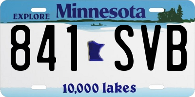 MN license plate 841SVB