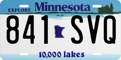 MN license plate 841SVQ