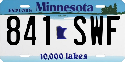 MN license plate 841SWF