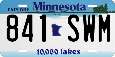 MN license plate 841SWM