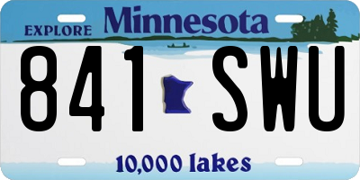 MN license plate 841SWU