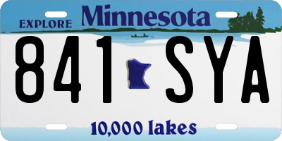 MN license plate 841SYA