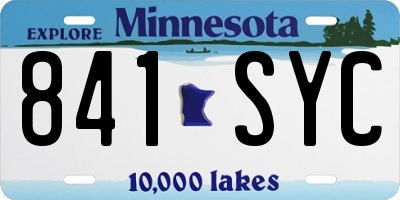 MN license plate 841SYC
