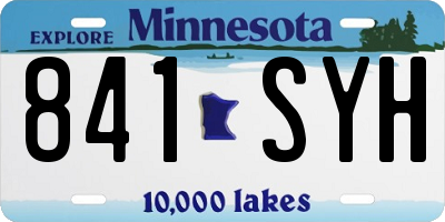 MN license plate 841SYH