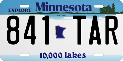 MN license plate 841TAR