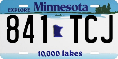 MN license plate 841TCJ