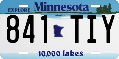 MN license plate 841TIY