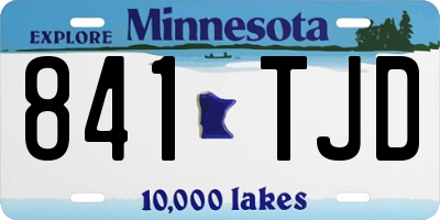 MN license plate 841TJD