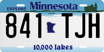 MN license plate 841TJH