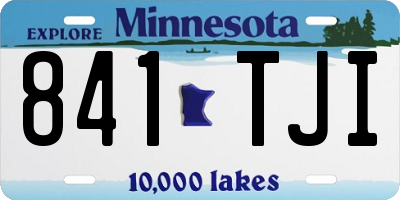 MN license plate 841TJI