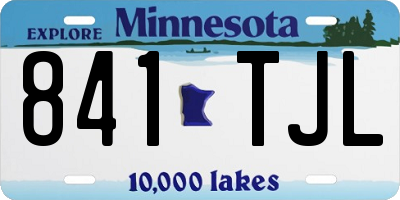 MN license plate 841TJL