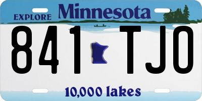 MN license plate 841TJO
