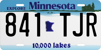 MN license plate 841TJR