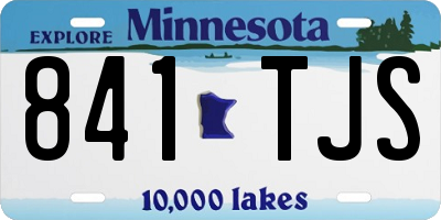MN license plate 841TJS
