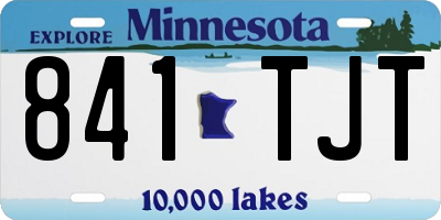 MN license plate 841TJT